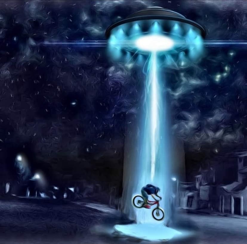 Captian is taken by aliens as he is sheding a downhill